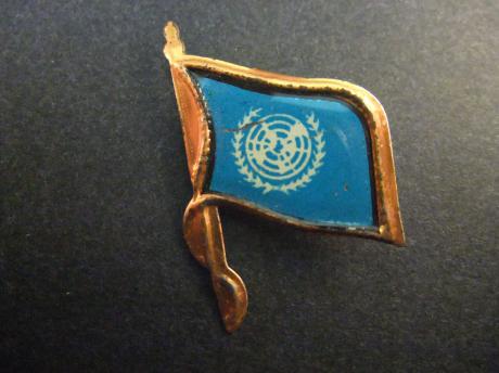 Verenigde Naties internationale organisatie recht en veiligheid  vlag